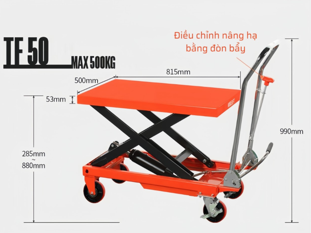 Xe Nâng Mặt Bàn Mini – Nhỏ Gọn, Nâng Hạ Cực Khỏe!