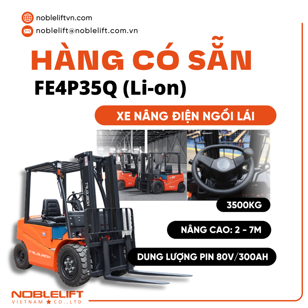 Xe nâng điện ngồi lái 3,5 tấn FE4P35Q