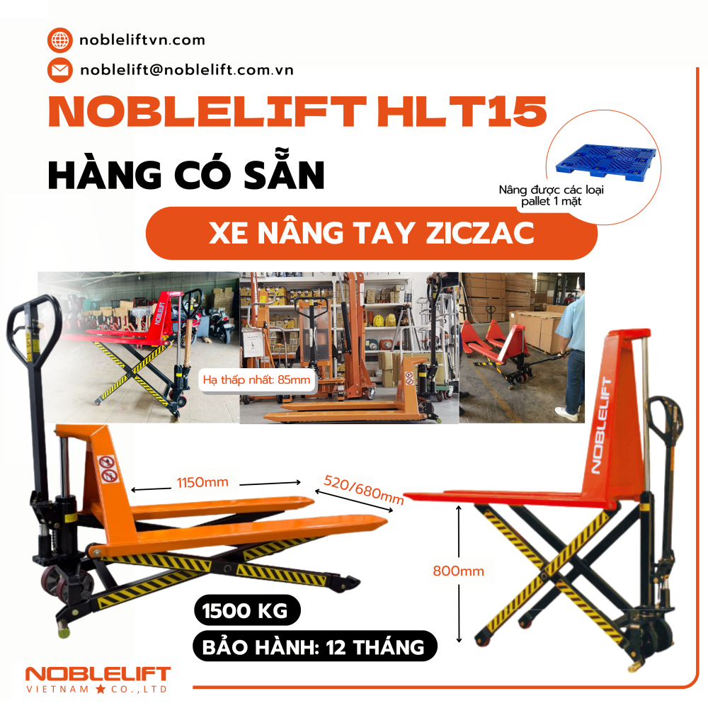 Xe nâng tay ZICZAC NOBLELIFT HLT15