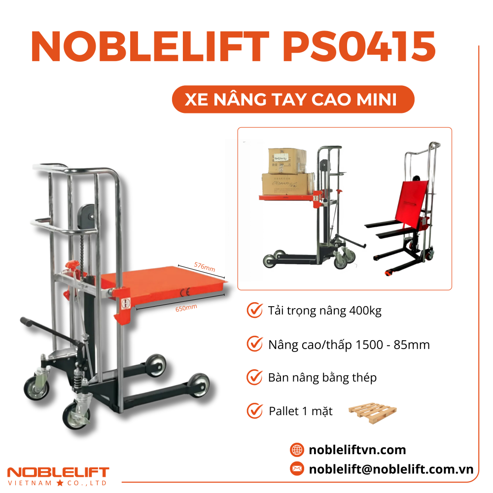 Xe nâng tay cao mini PS0415 Noblelift