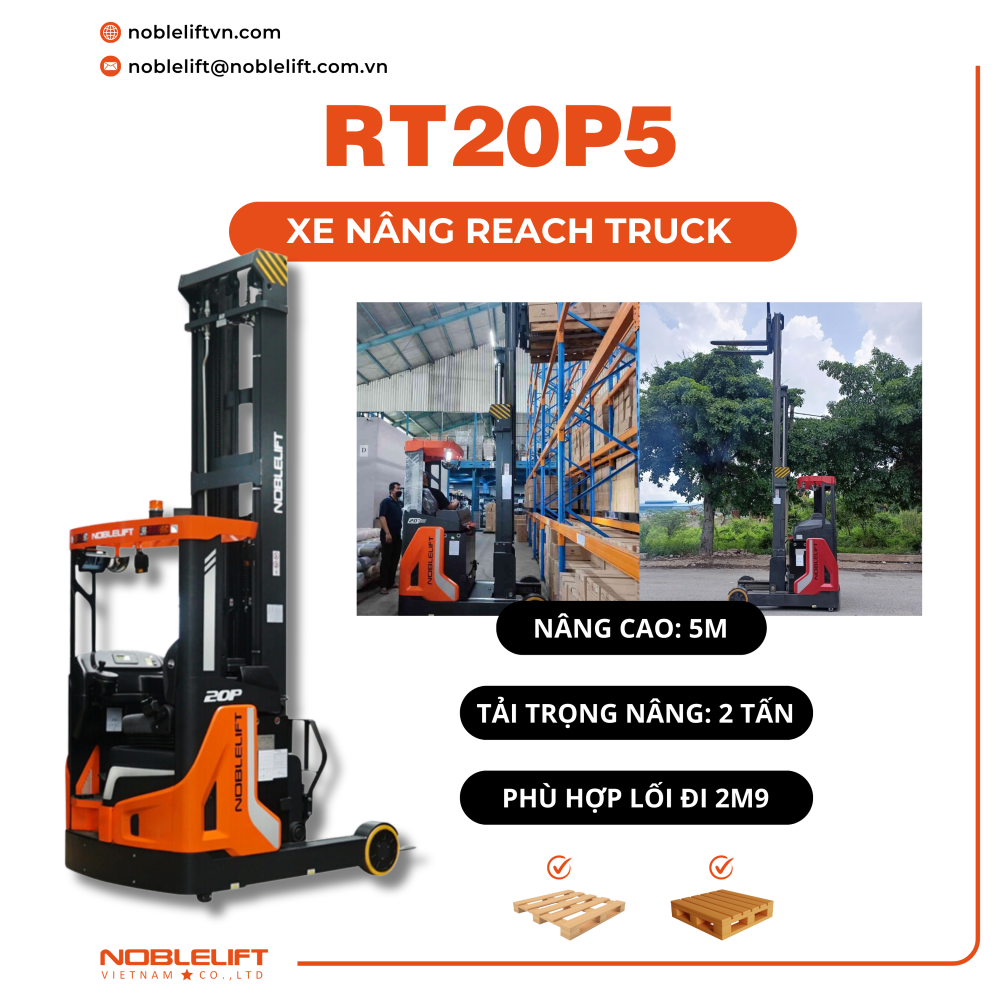  Xe nâng 2 tấn Reach Truck RT20P5
