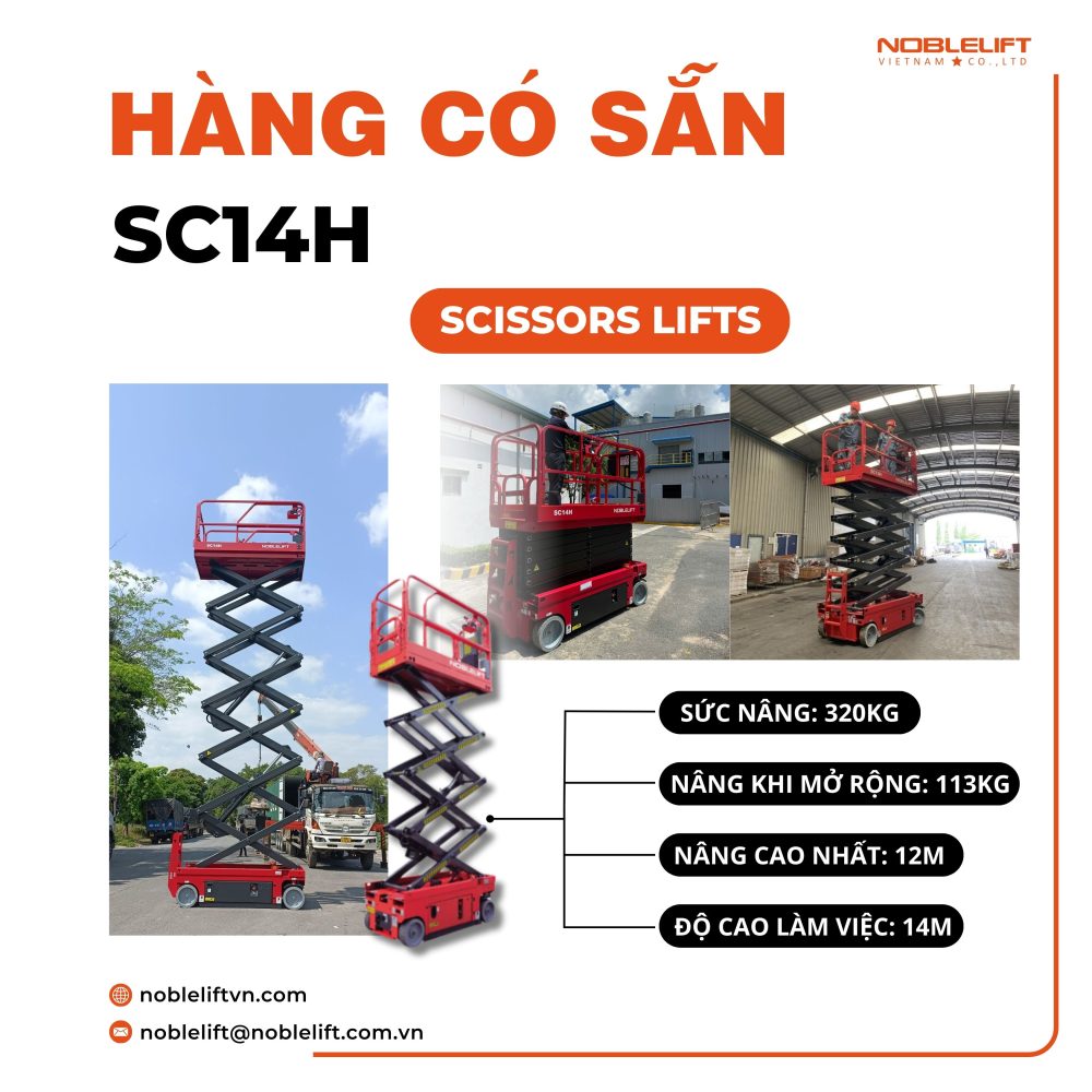  THANG NÂNG NGƯỜI 12M | NOBLELIFT SC14H